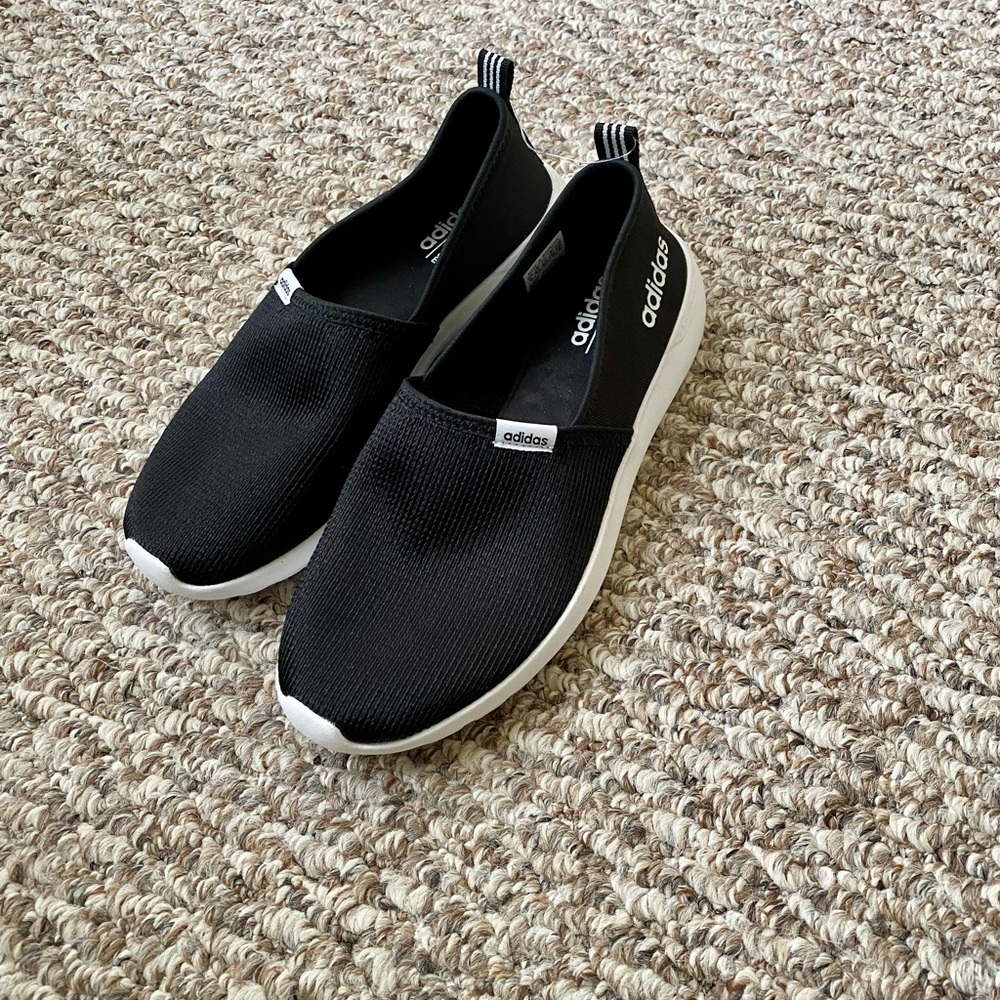 Adidas Black Knit Slip-On Sneakers new - Picture 5 of 8